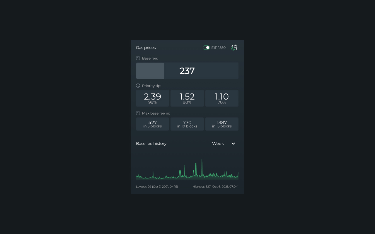 DeFi Saver Gas Prices Extension截图1