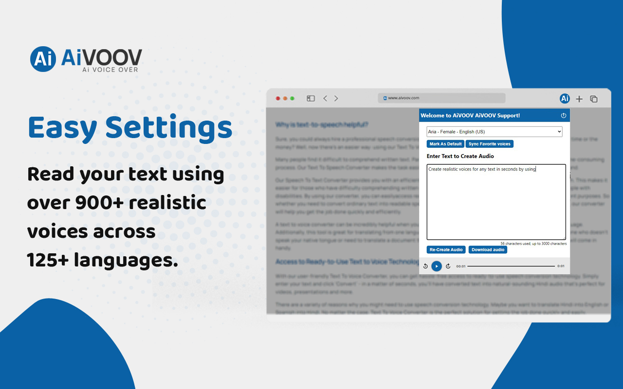 AiVOOV - Text to Speech Solution截图1
