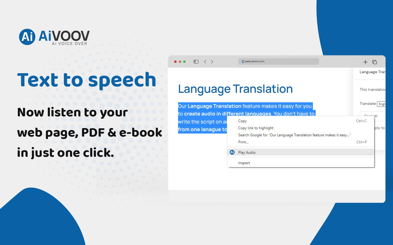 AiVOOV - Text to Speech Solution截图2