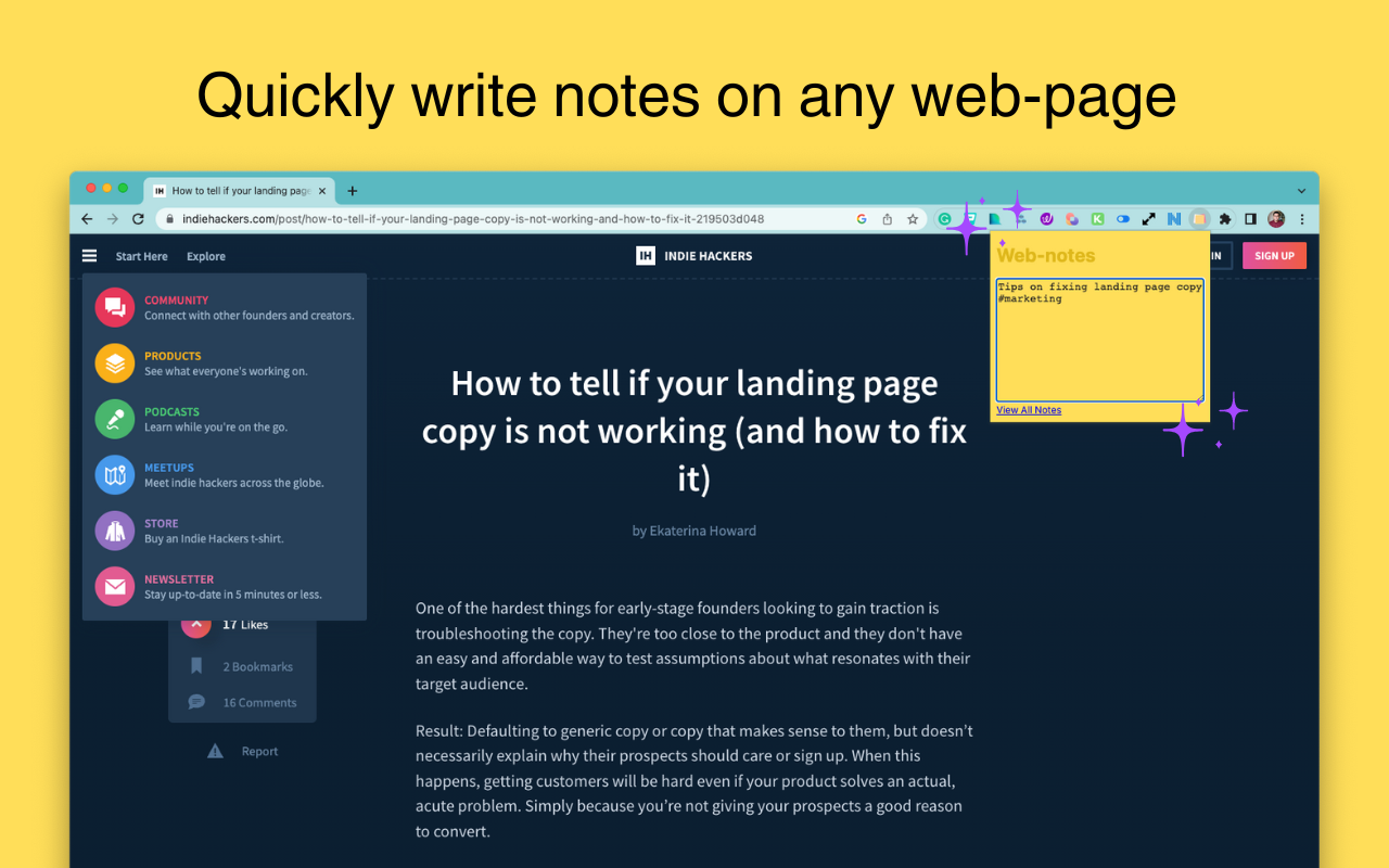 Web Sticky Notes截图3