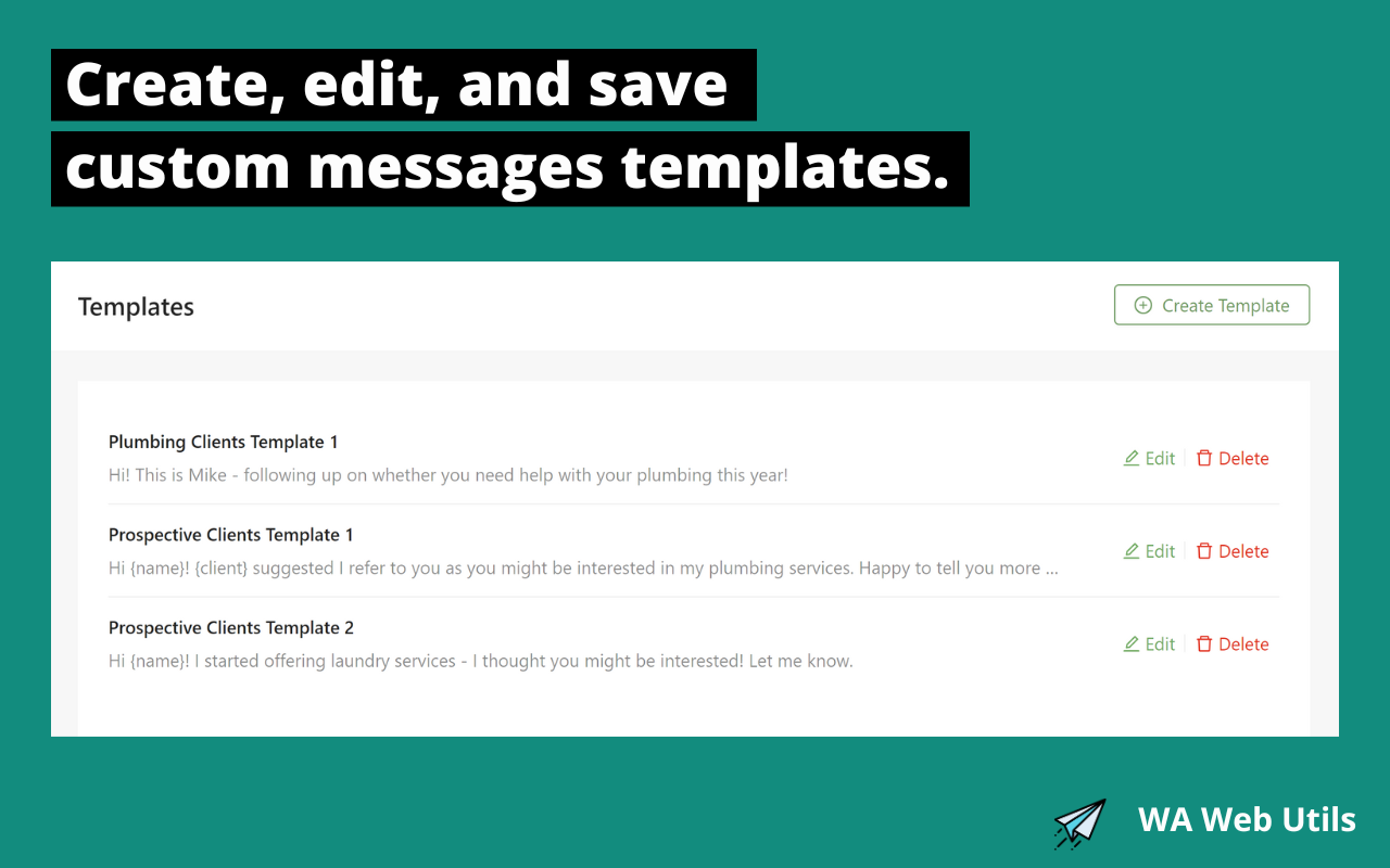 WA Web Utils - Message Sender截图1