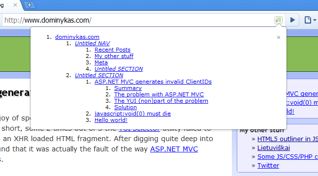 HTML5 Outliner截图1