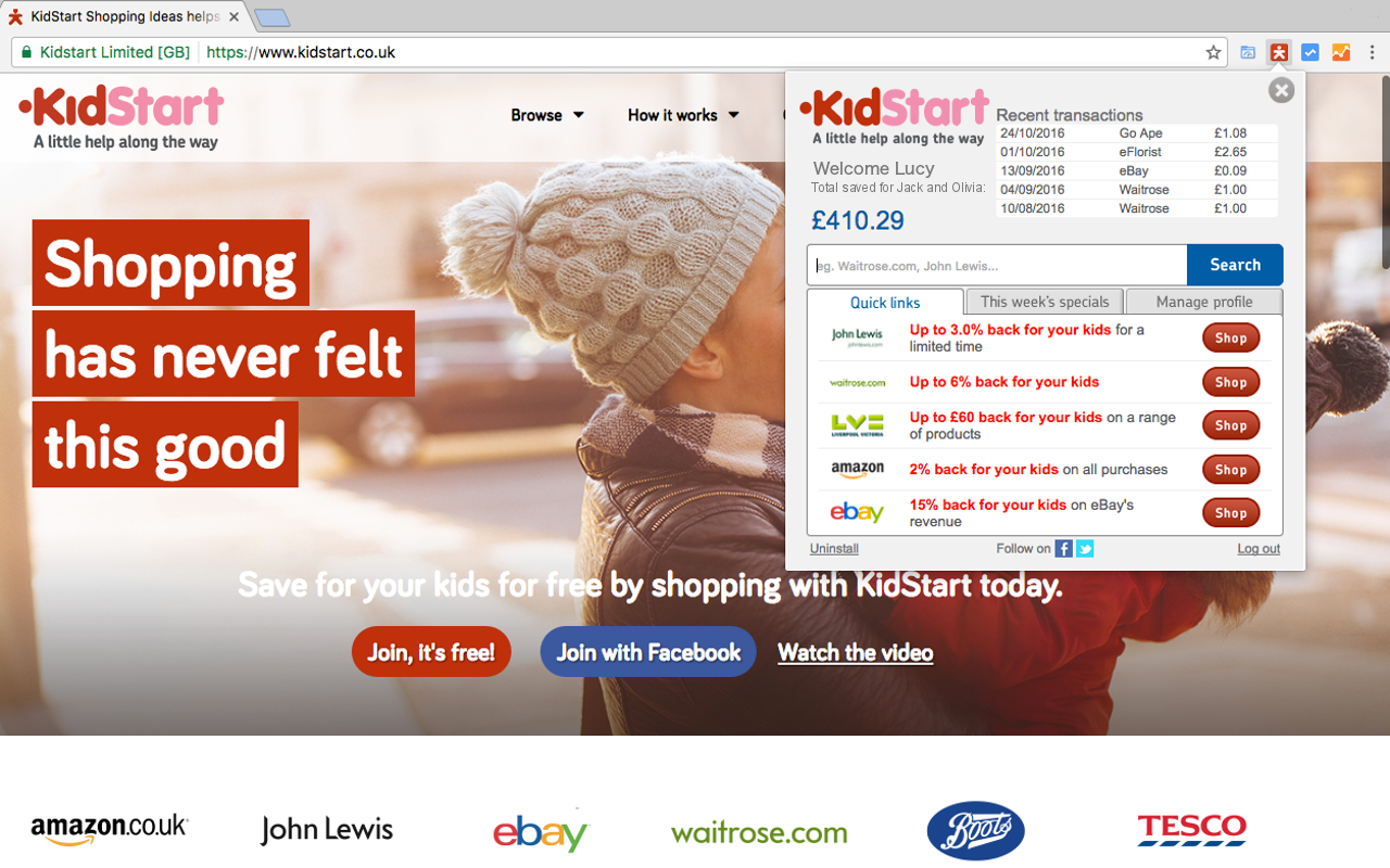 KidStart Savings Prompt截图3