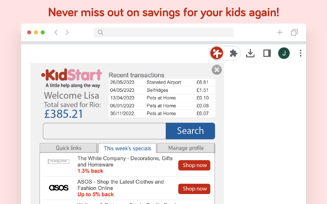KidStart Savings Prompt截图4