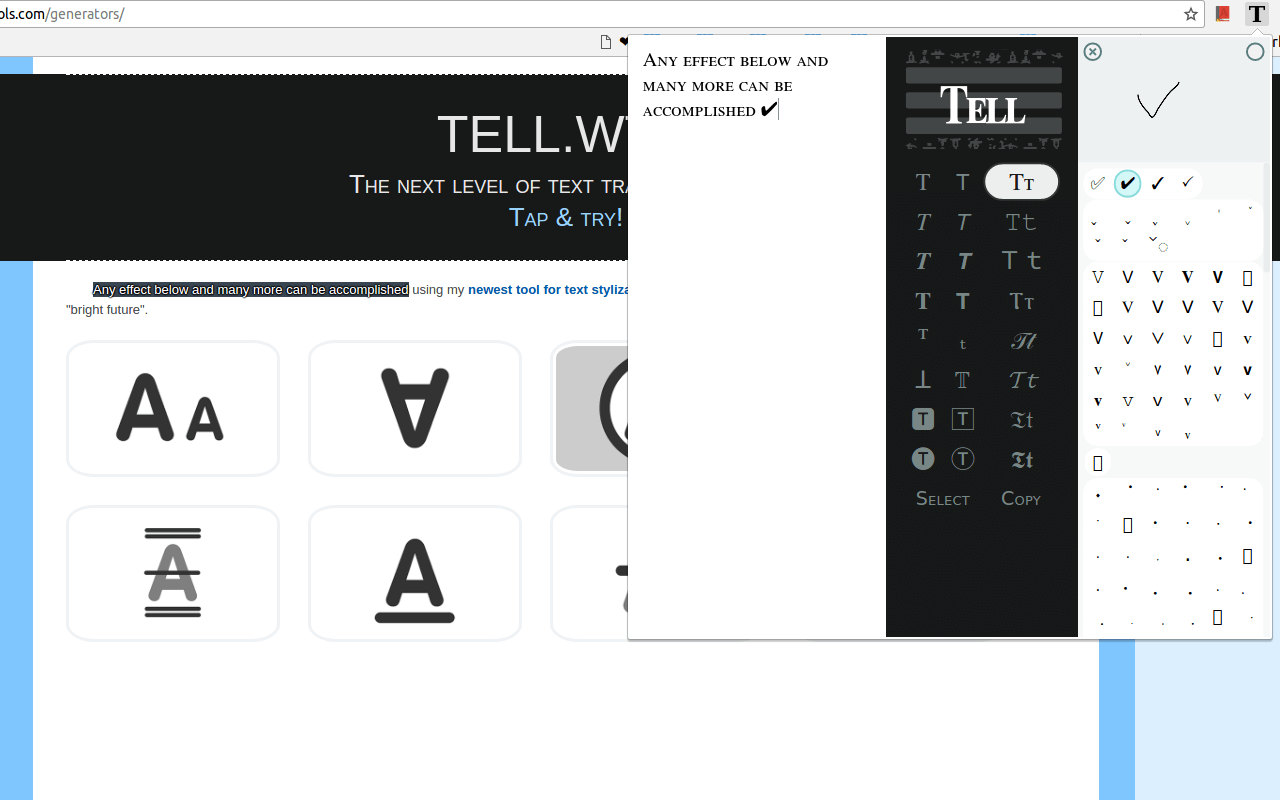 TELL.WTF - style your text截图1