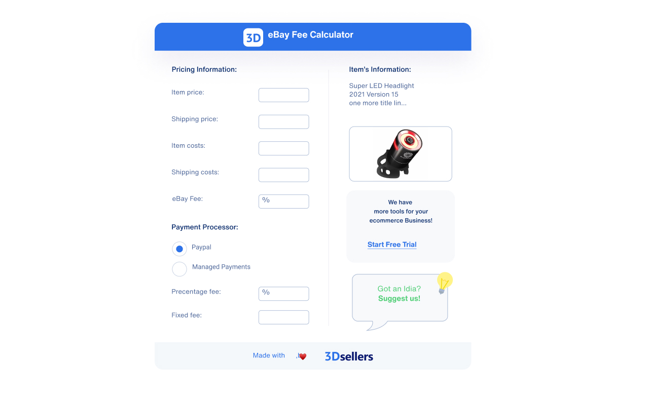eBay Fee Calculator 2022截图1