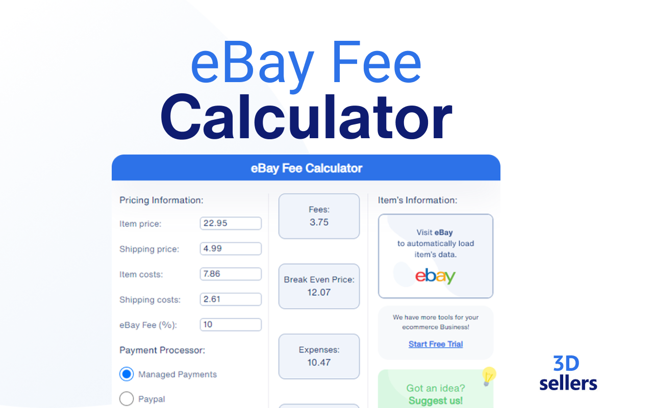eBay Fee Calculator 2022截图2