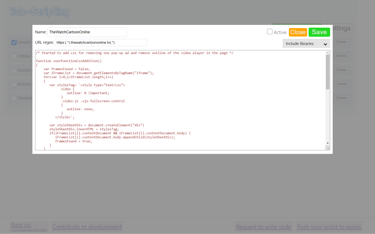 Website scripting截图2