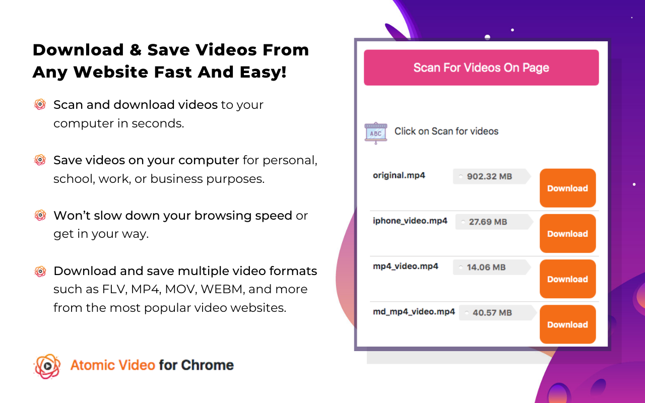 Atomic Video Downloader截图3