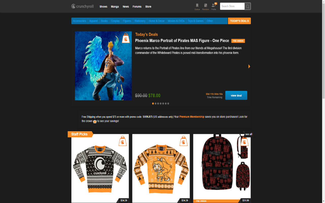 Dark Skin For Crunchyroll截图1