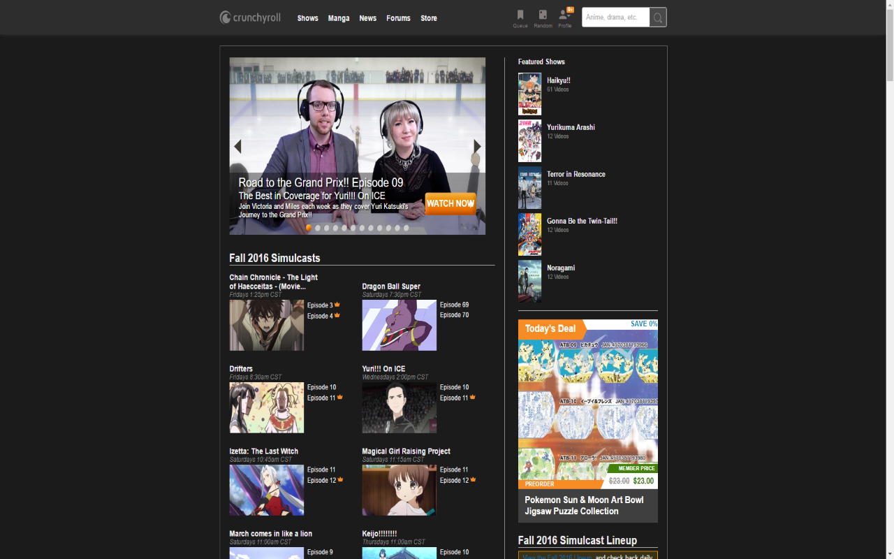 Dark Skin For Crunchyroll截图3