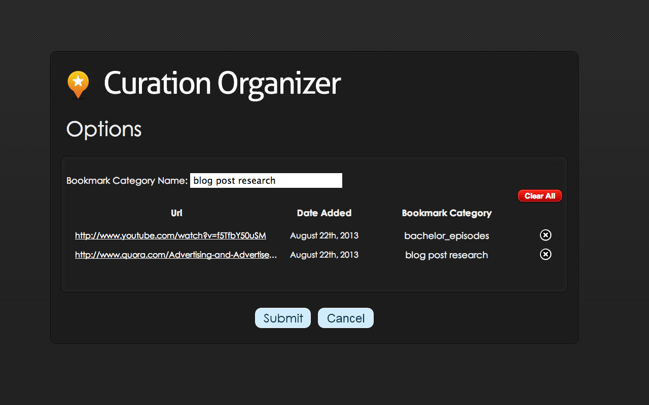 Curation Organizer截图1