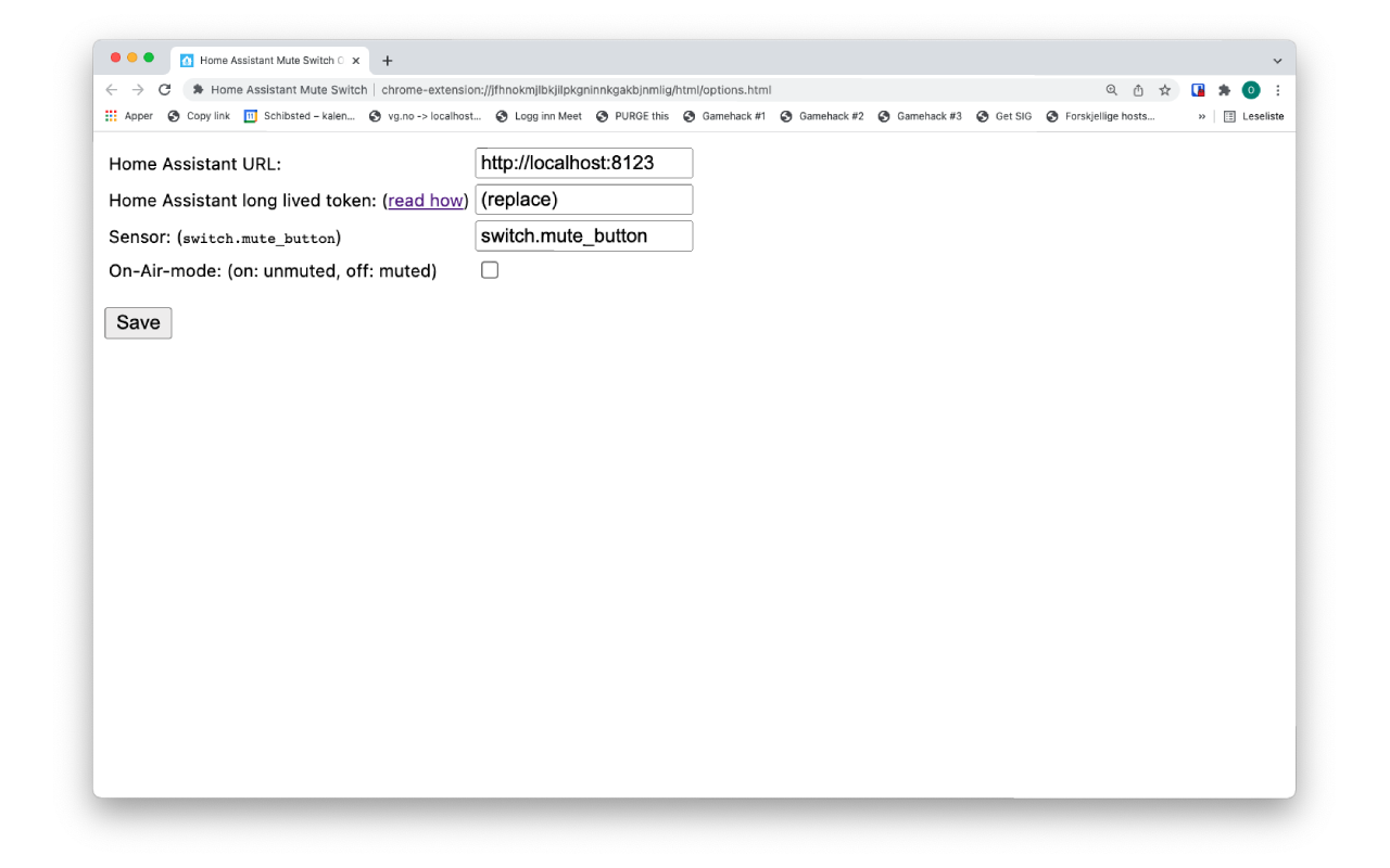 Home Assistant Mute Switch截图1