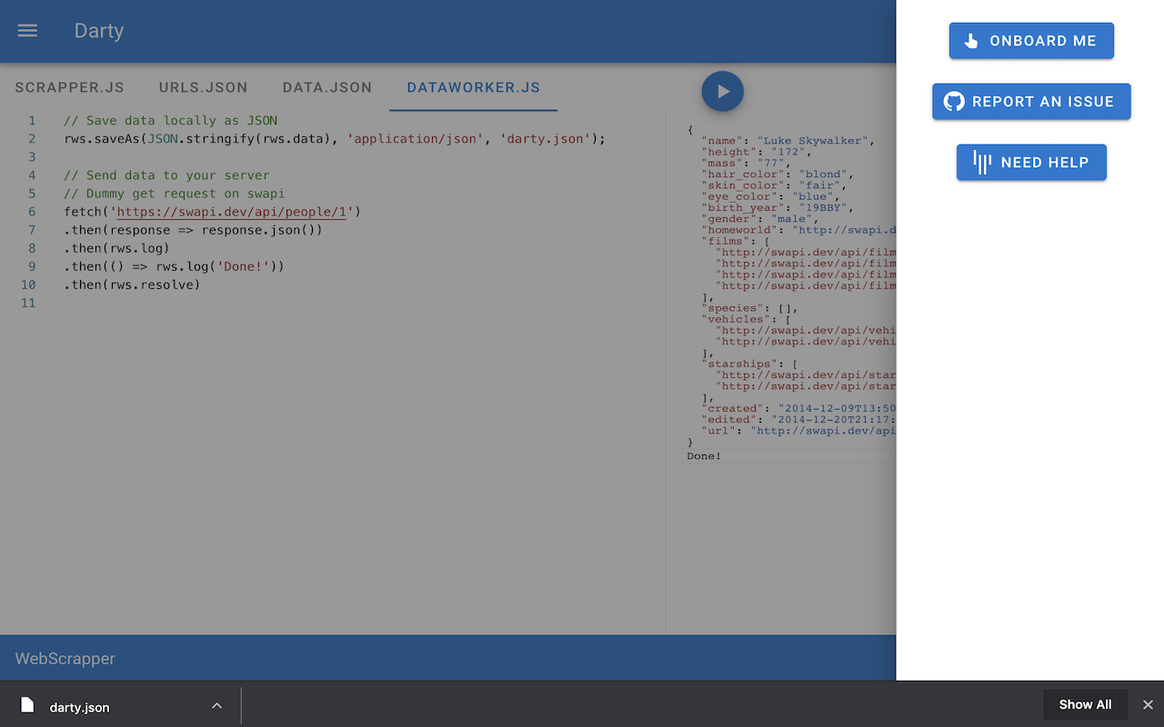 WebScrapper for developers - Free - Remotal截图1