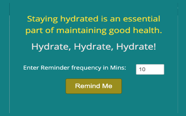 Drink Water Reminder截图1