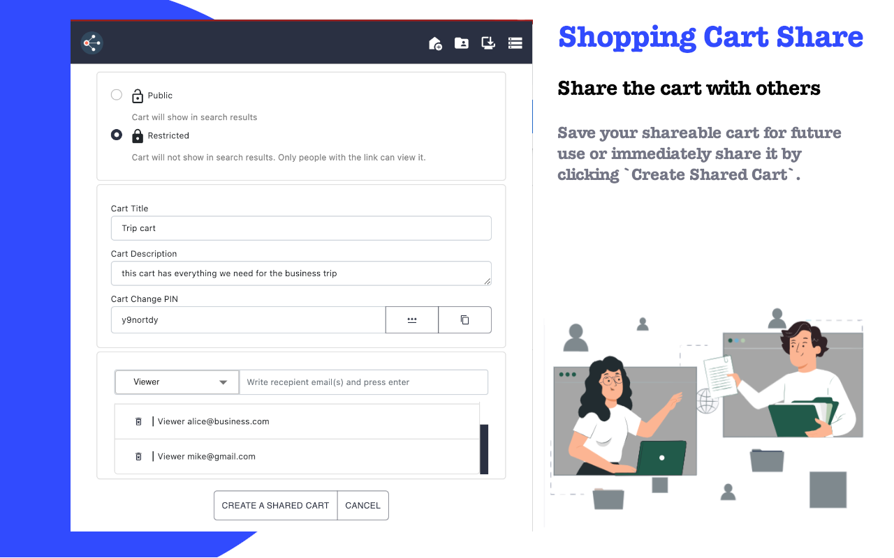 Shopping Cart Share截图1
