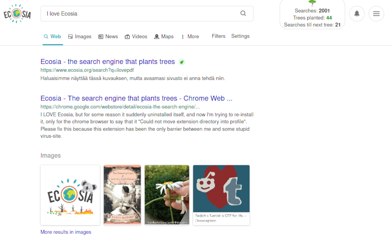 Ecosia Count Trees截图1