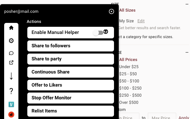 Poshmark Bot - Share & Grow - SellerAider截图2