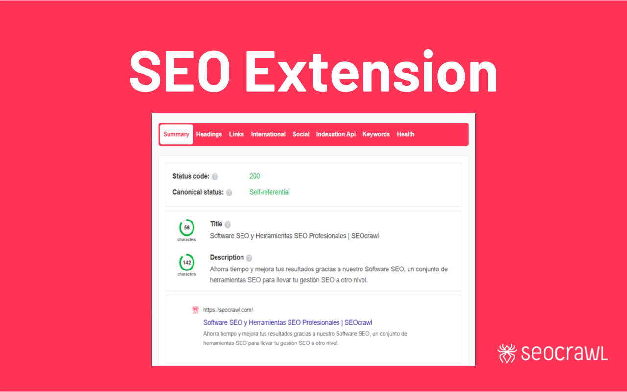 SEOcrawl SEO Extension截图3