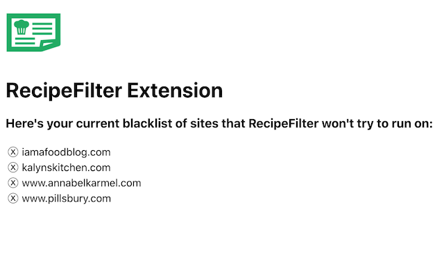 Recipe Filter截图2