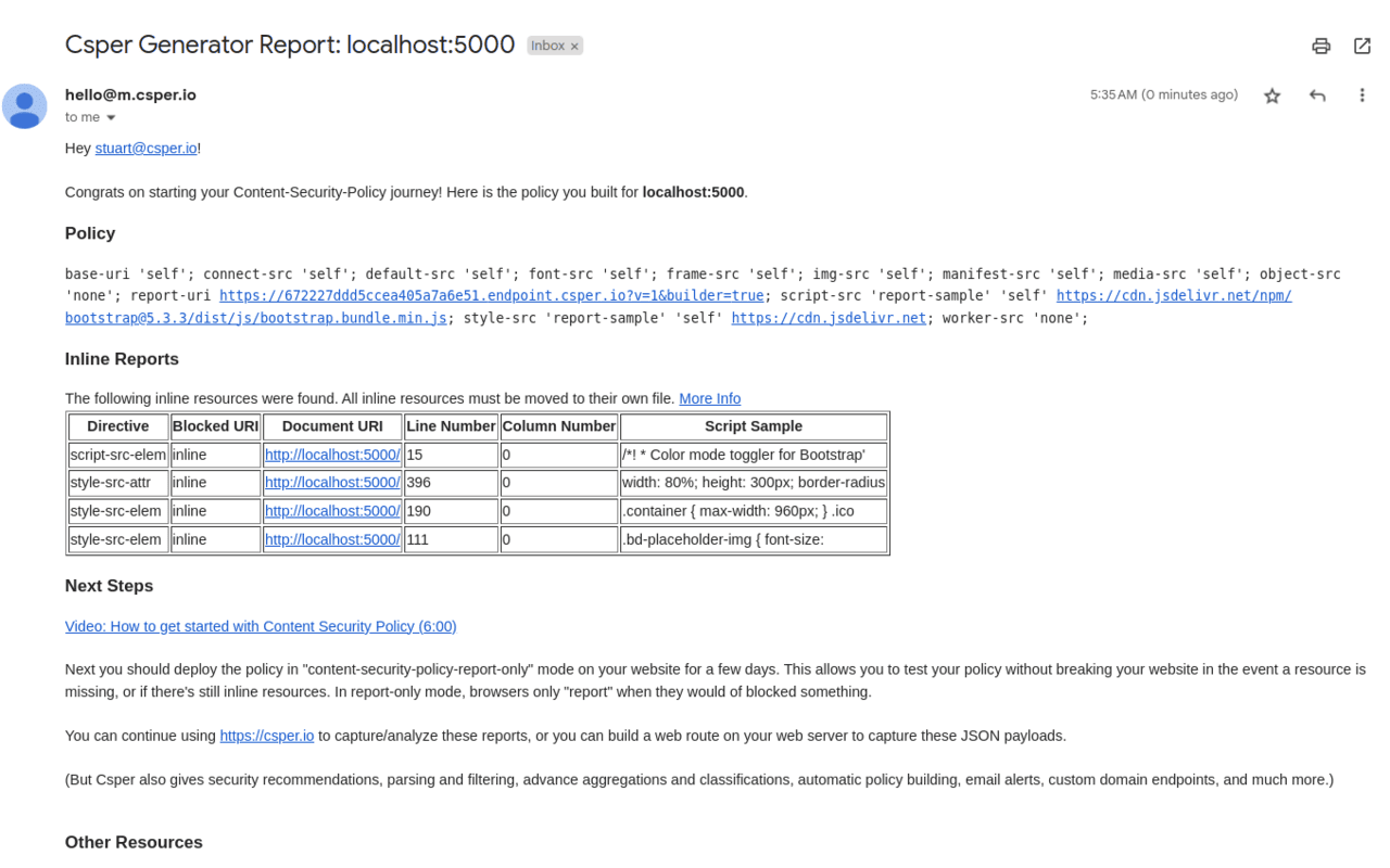 Content Security Policy (CSP) Generator截图1