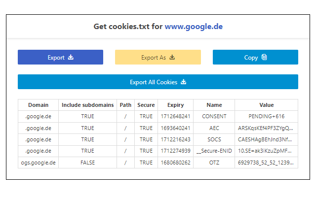 Get cookies.txt Clean截图1