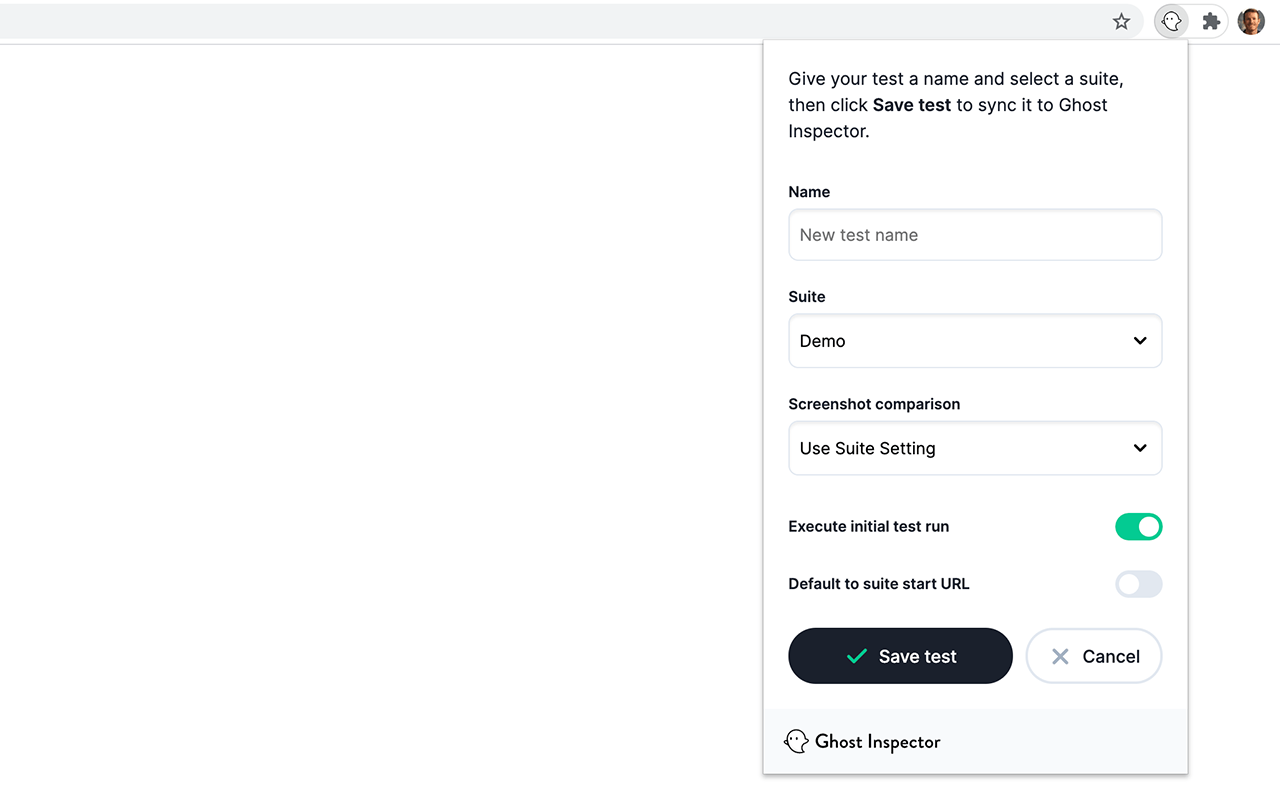 Ghost Inspector - Web Test Recorder截图1