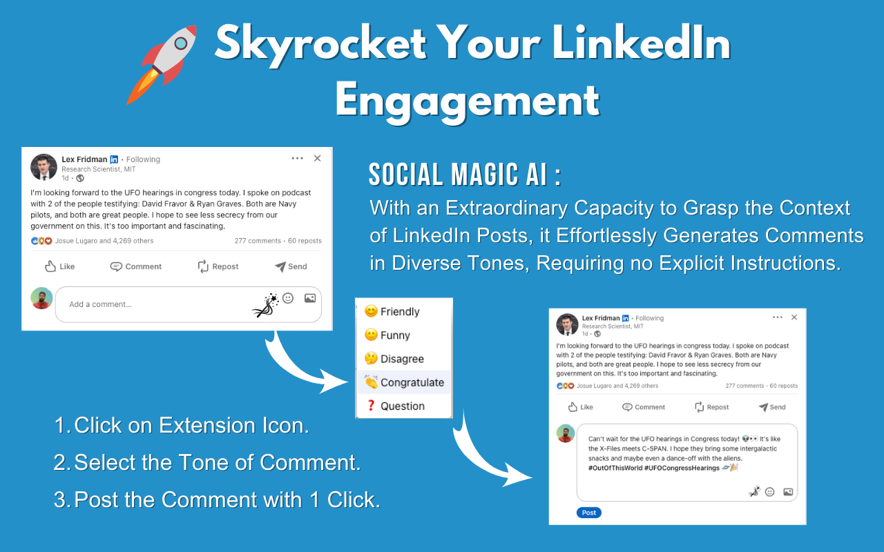 Social Magic - Supercharge Your LinkedIn截图3