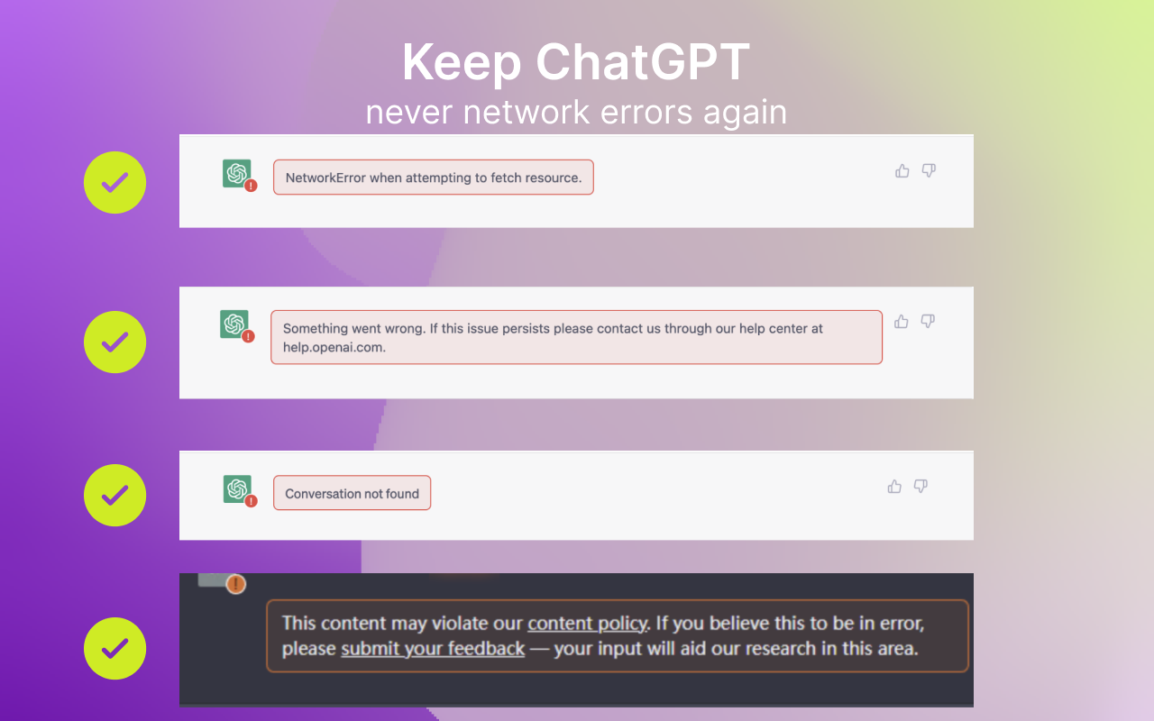 KeepChatGPT - Enable ChatGPT to chat smooth截图1