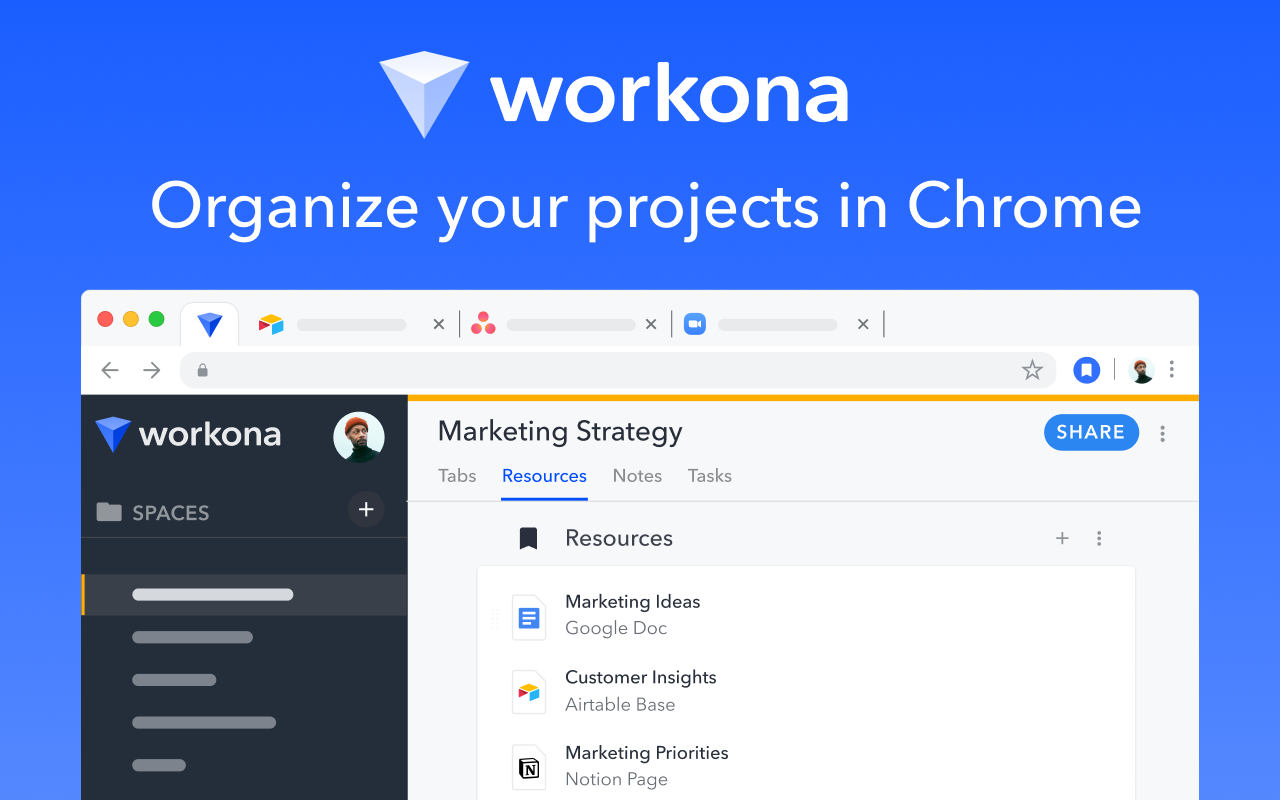Tab Manager by Workona截图3