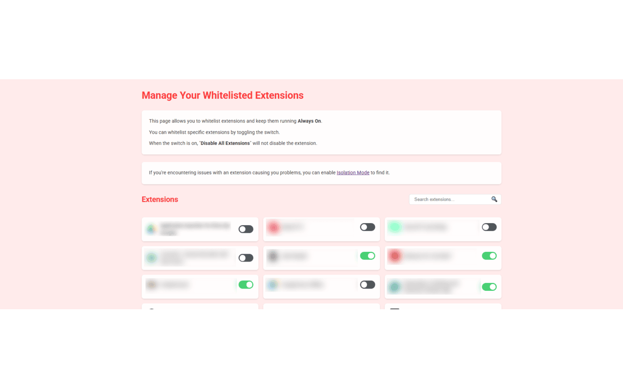 Disable All Extensions截图1