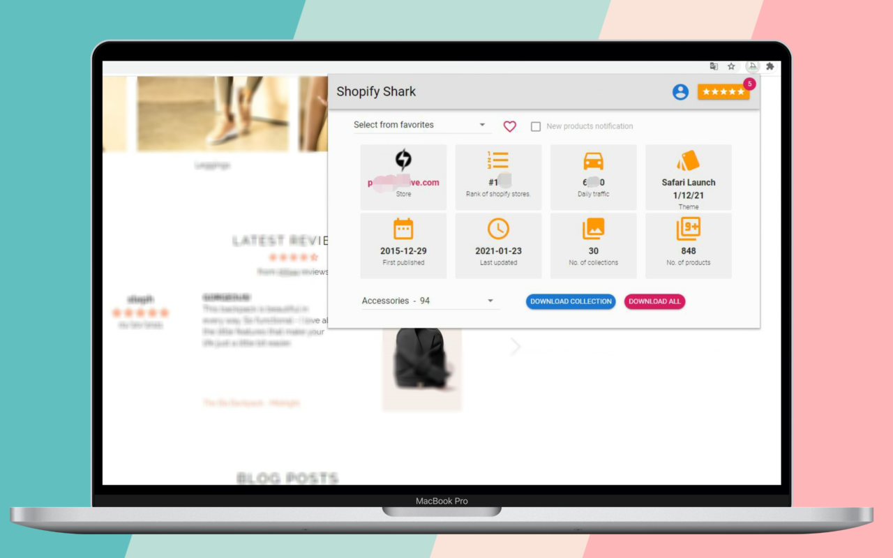 Shopify SHARK - Product scraper & store spy截图2