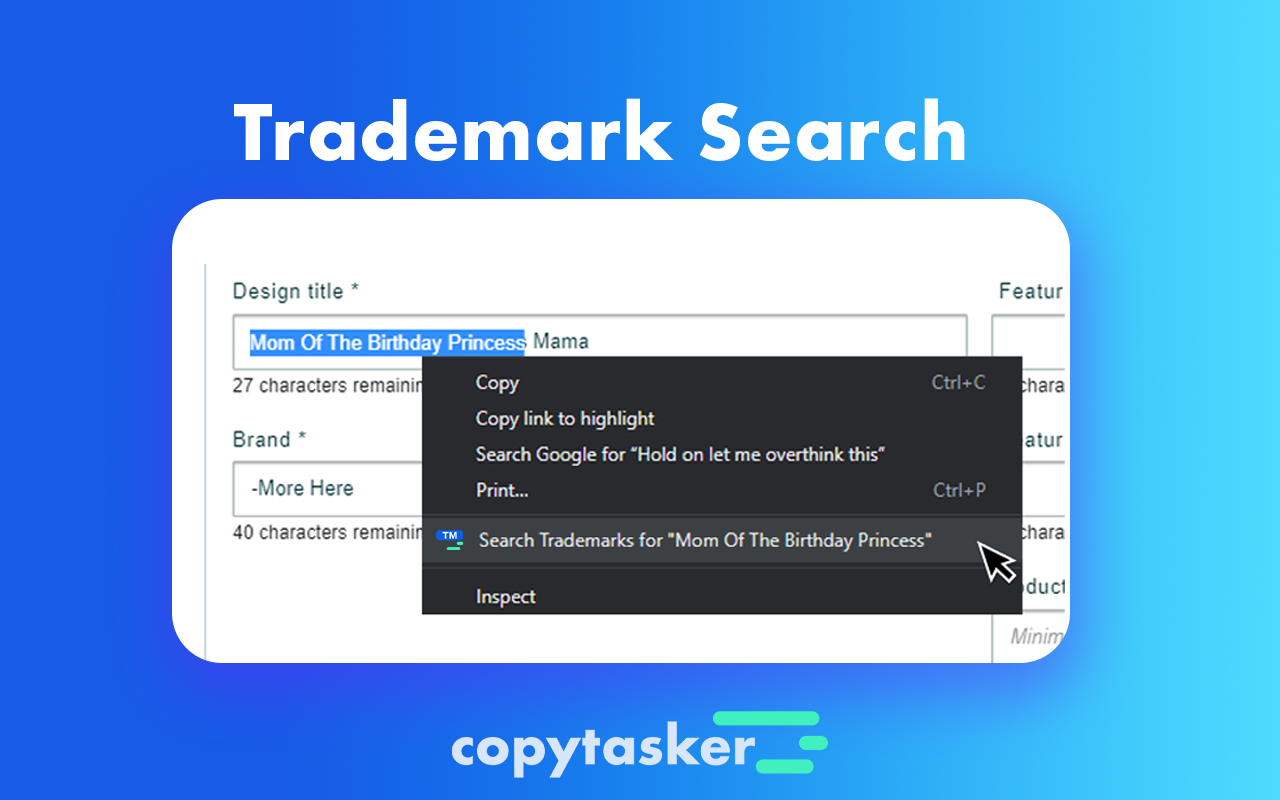 Trademark search Print on Demand - Copytasker截图2