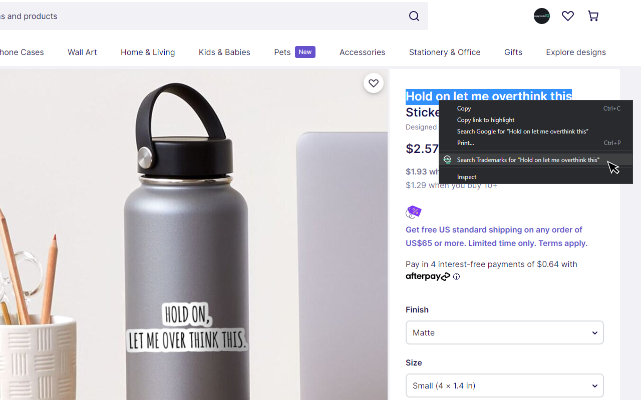 Trademark search Print on Demand - Copytasker截图4