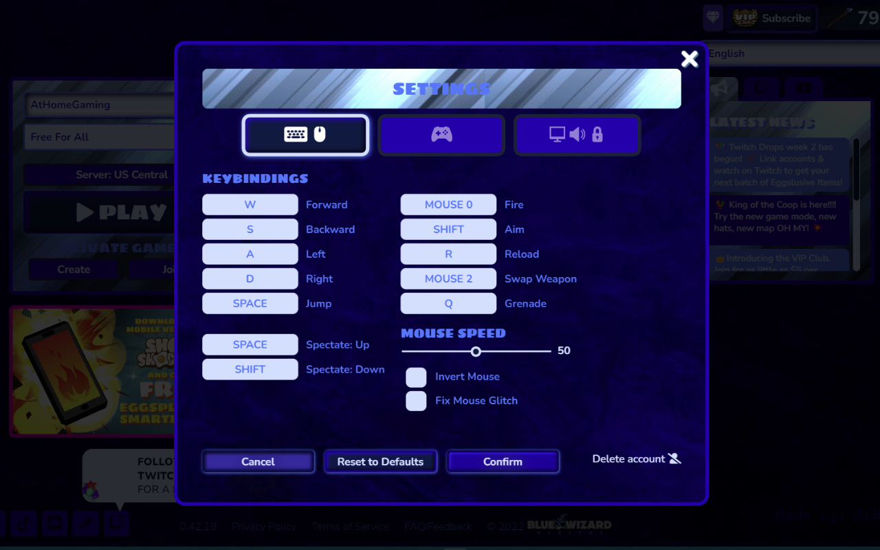 Blue Wizzard Digital | Shell Shockers Theme截图4