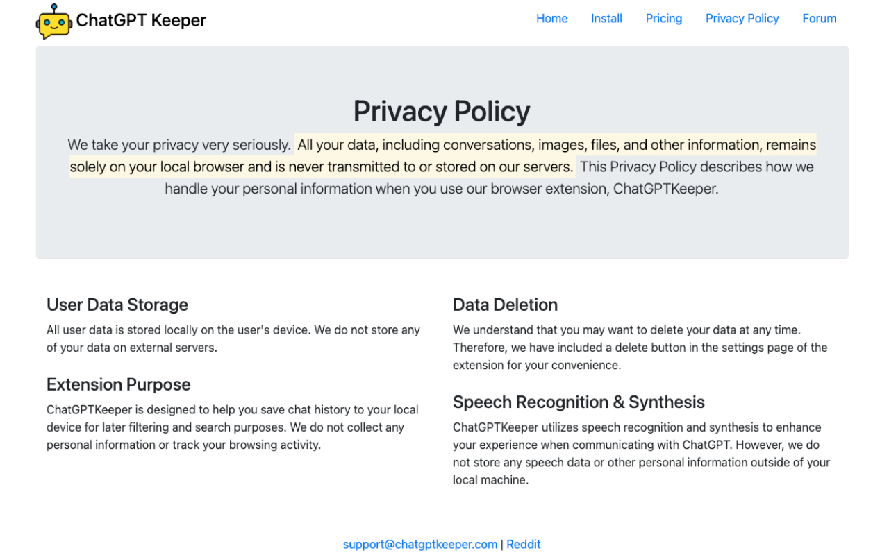 ChatGPT Keeper截图1