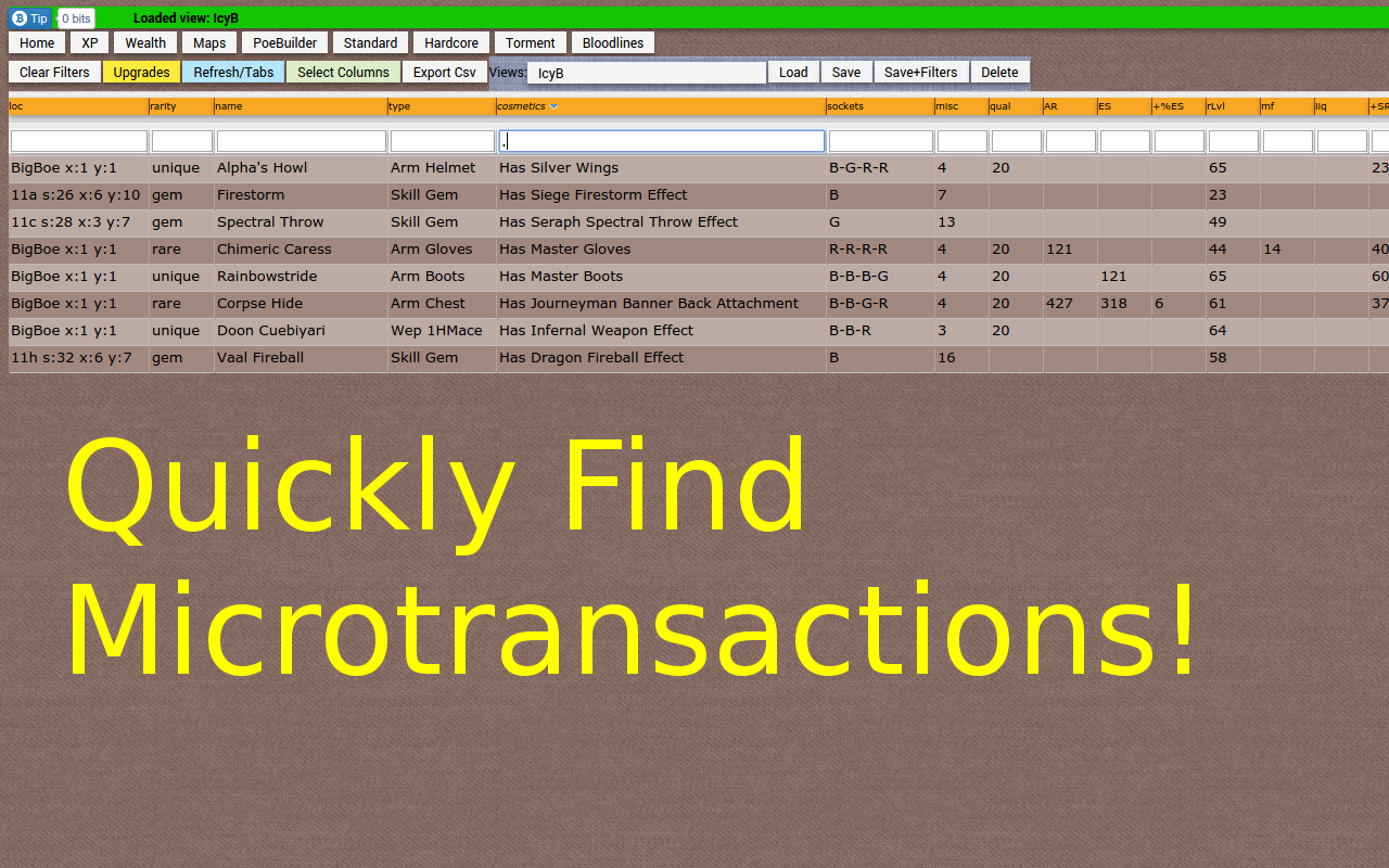 Looty! Stash search for Path of Exile截图2