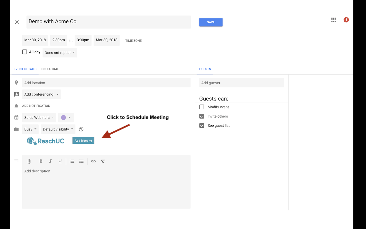 ReachUC Chrome Extension截图2