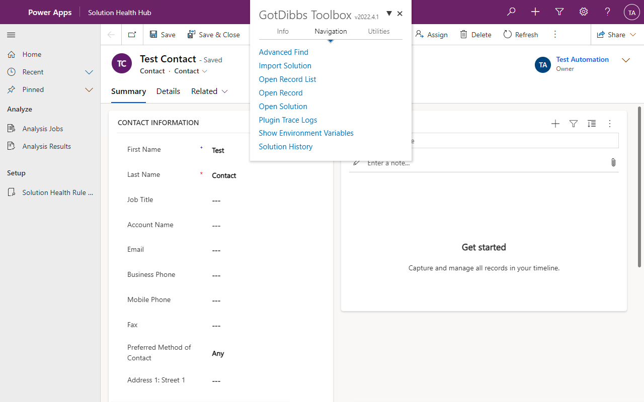 GotDibbs Toolbox for Dynamics 365/CRM截图1