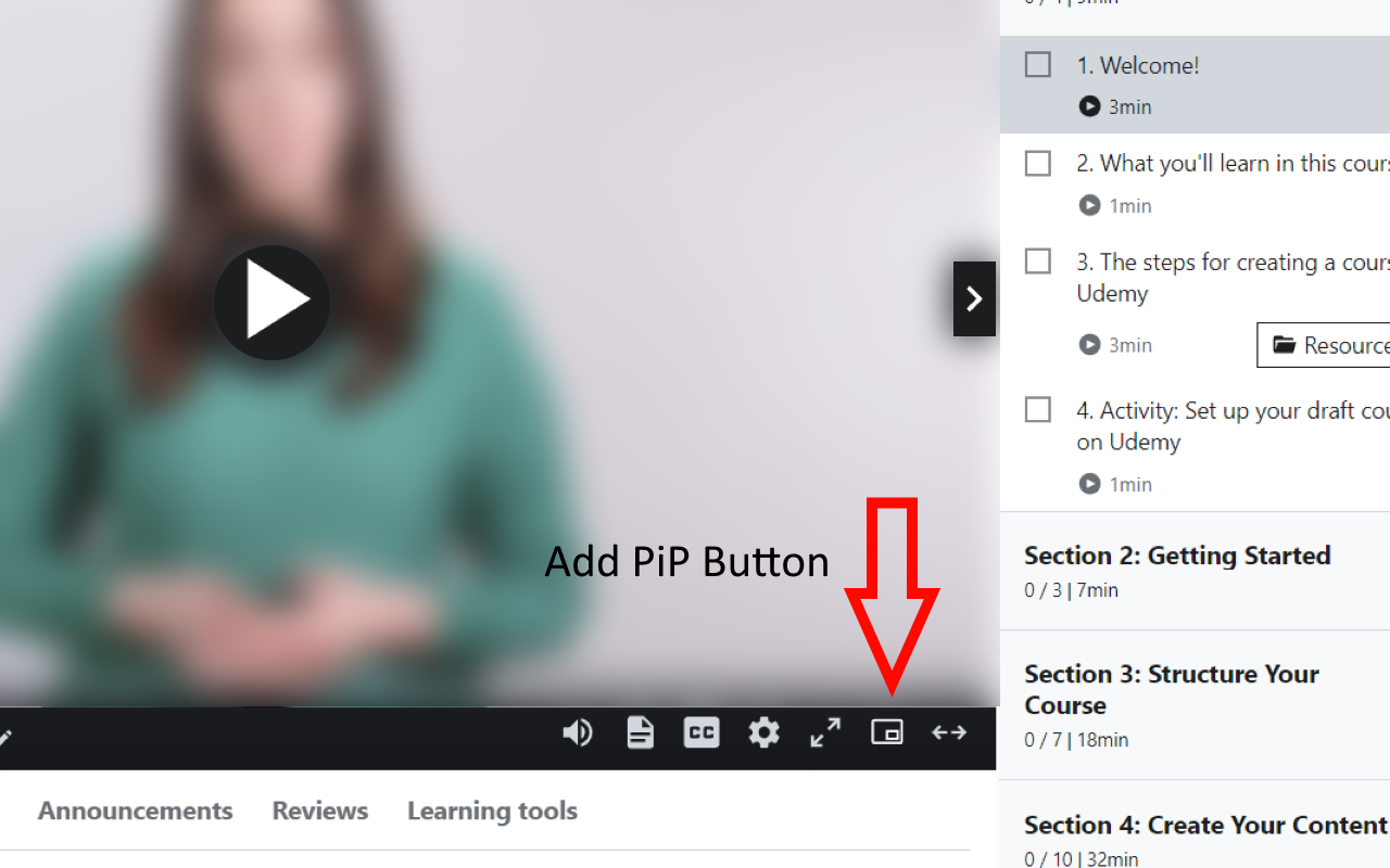 Udemy Picture-in-Picture截图1