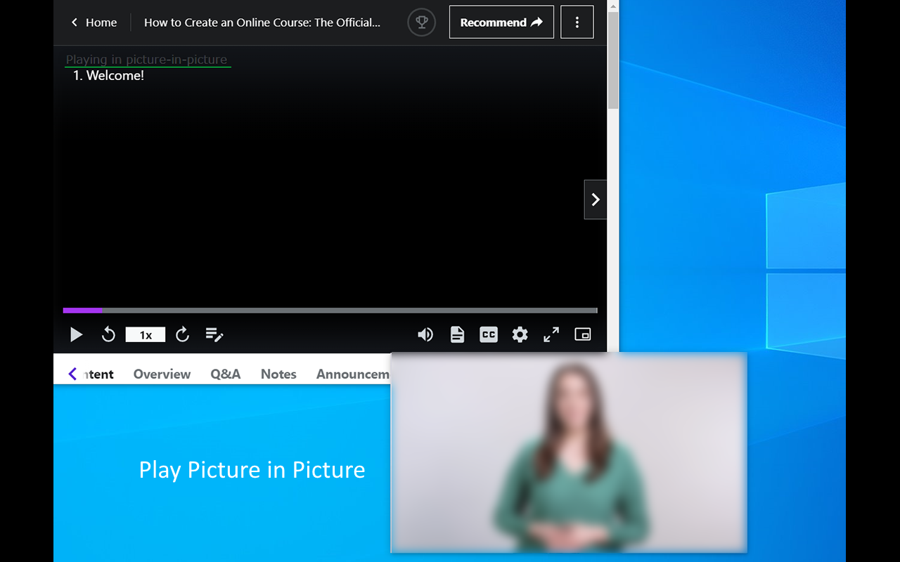 Udemy Picture-in-Picture截图2