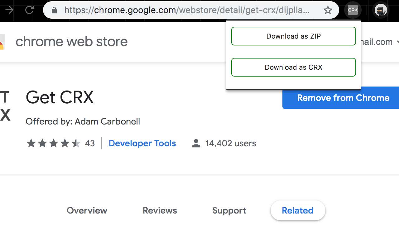 CRX Extractor/Downloader截图2