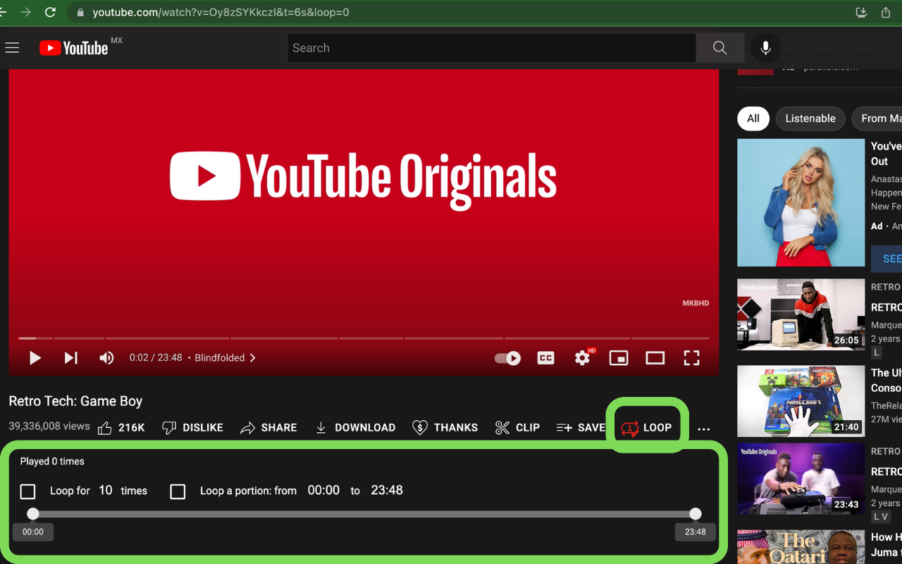 Looper for Youtube 2.0截图1