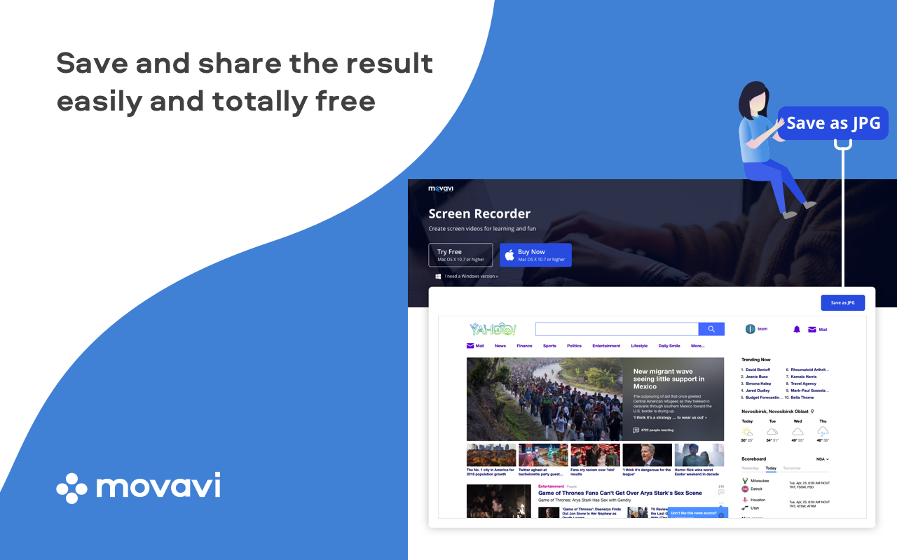 Movavi ScreenShot Chrome Extension截图2