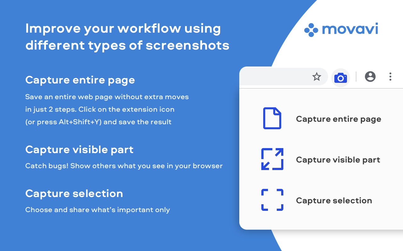 Movavi ScreenShot Chrome Extension截图3
