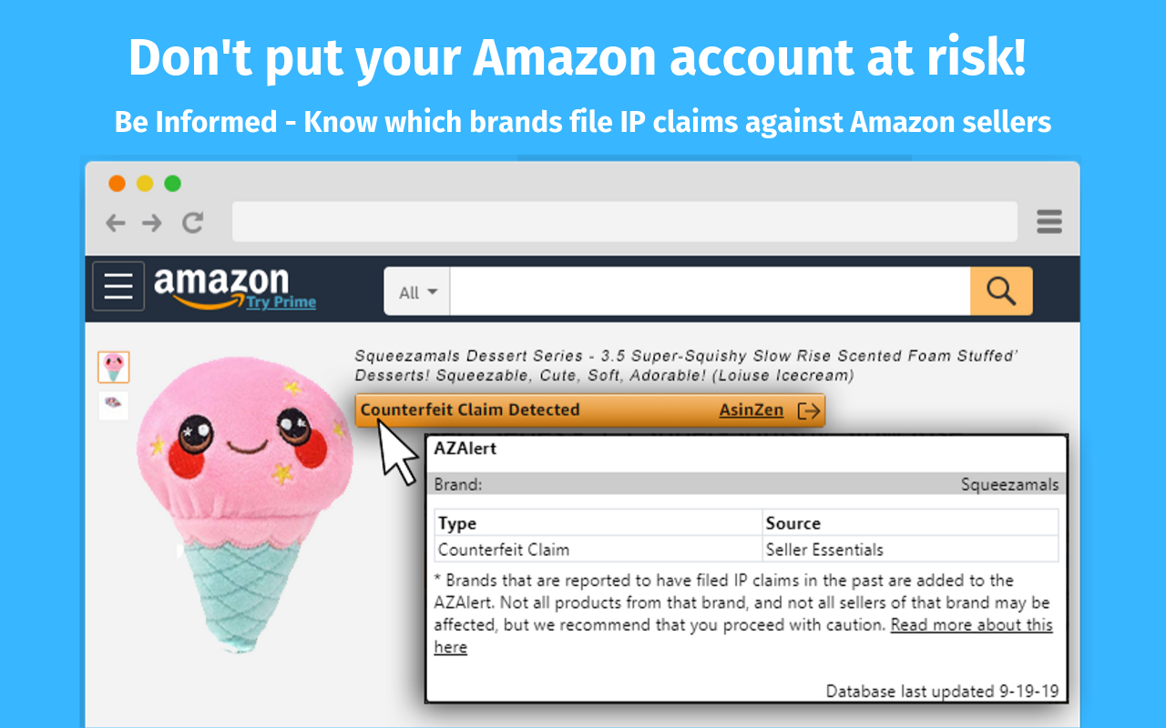AZAlert Amazon Brand Research Tool截图2