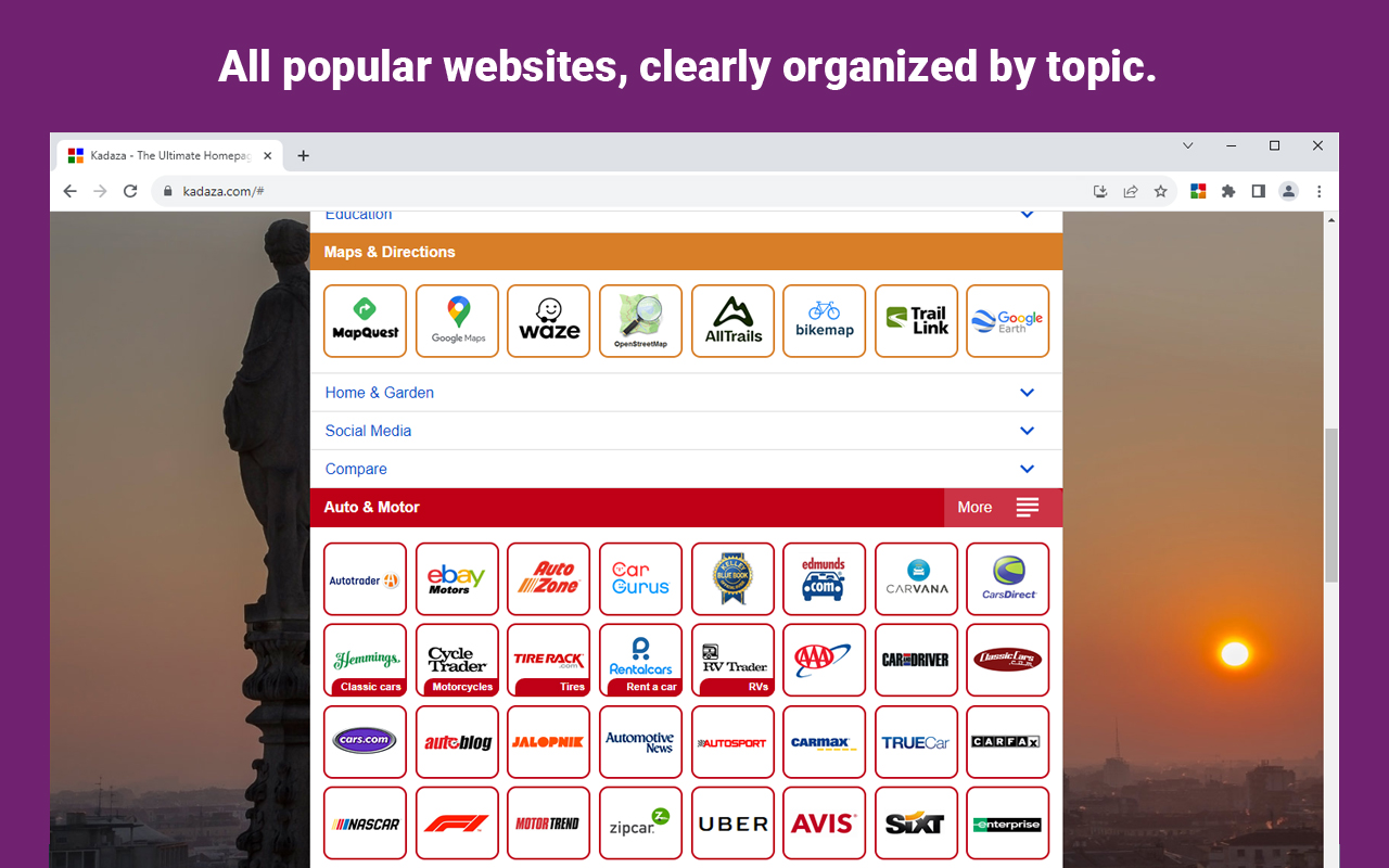 Kadaza — The Ultimate Homepage & Web Portal截图1