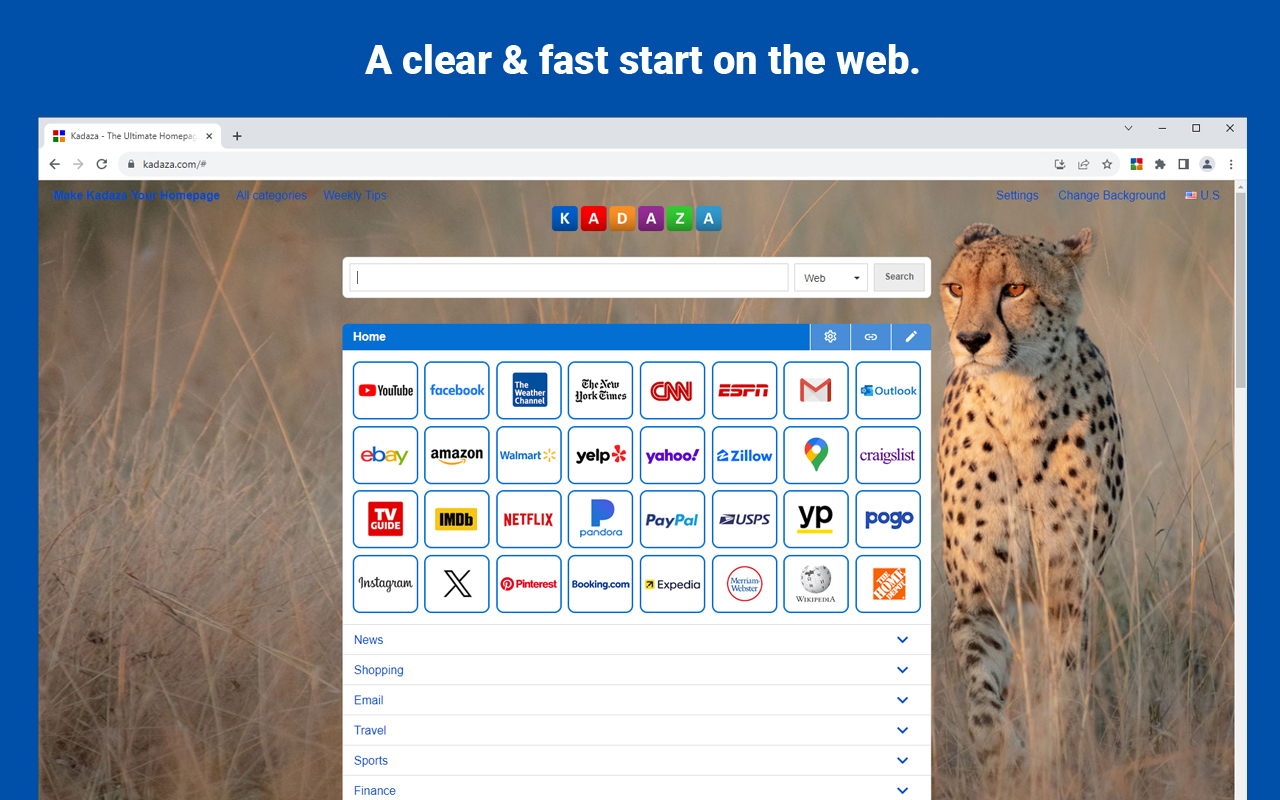 Kadaza — The Ultimate Homepage & Web Portal截图3