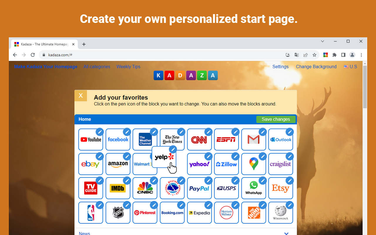Kadaza — The Ultimate Homepage & Web Portal截图5