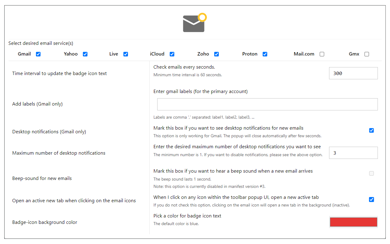 Email Notifier截图2